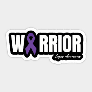 Lupus Awareness Purple Ribbon Sticker